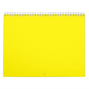 Een geel vierkant gecentreerd op een schone witte kalender