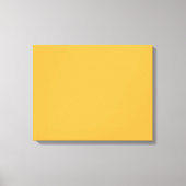 Een geel vierkant met een schone witte rand, auto canvas afdruk (Voorkant)