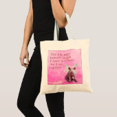 Een geërgerd tote bag (Voorkant (product))