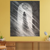 Een geest canvas afdruk (Insitu (Woonkamer))