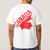 Een geest één team draaide Canada blad T-shirt (Achterkant)
