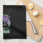 Een gehakt huis is een gelukkig thuis theedoek (Quarter Fold)