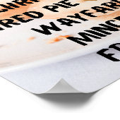 Een gehakt taart met een andere naam is een ... poster (Hoek)