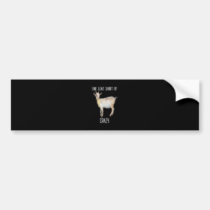 Een geit zonder gekke grappige geit bumpersticker