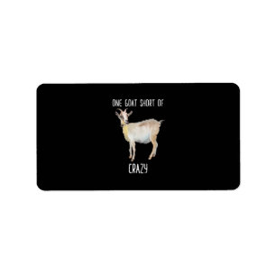 Een geit zonder gekke grappige geit etiket