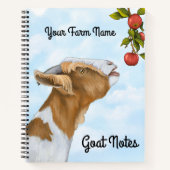 Een geitenblad - Houd uw geiten recht Notitieboek (Voorkant)