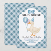 Een Gekke Gans 1e Verjaardag Kaart (Voorkant / Achterkant)