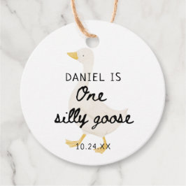 Een Gekke Gans 1e Verjaardag Party Favoriet Bedankjes Labels