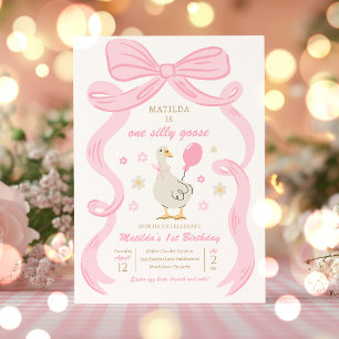 Een Gekke Gans 1e Verjaardagsfeest Lente Verjaarda Kaart