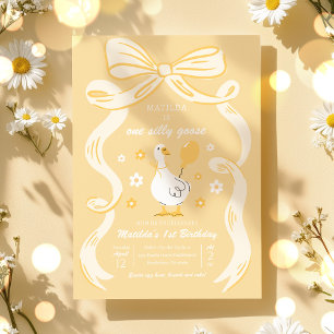 Een Gekke Gans 1e Verjaardagsfeest Lente Verjaarda Kaart