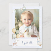 Een gekke gans Boy Photo maandelijks banner kaart (Voorkant)