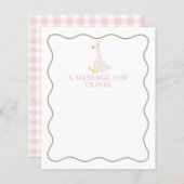 Een Gekke Gans Eerste Verjaardag Time Capsule (Voorkant / Achterkant)