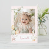 Een gekke gans Meisje Foto maandelijkse banner kaa Kaart (Staand voorkant)