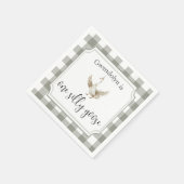 EEN Gekke Gans Schattige Kind 1e Verjaardag Party Servet (Hoek)