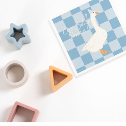 Een Gekke gans Servet