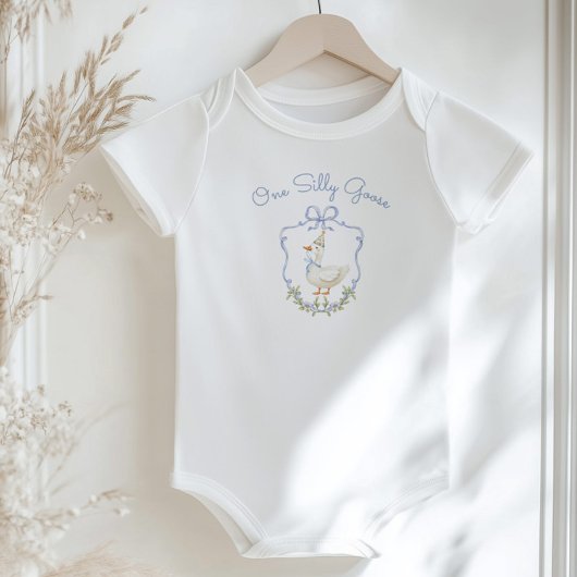 Een Gekke ganzenjongen 1e verjaardag Romper