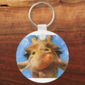 een gekke gezicht sleutelhanger (Voorkant)