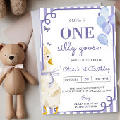 Een Gekke Goose 1e verjaardagsfeest uitnodiging