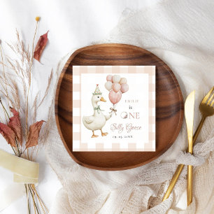 Een Gekke Goose Baby 1e Verjaardag Servet