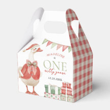 Een Gekke Goose Christmas Gingham 1st Birthday