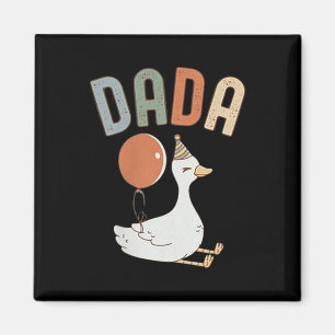 Een Gekke Goose Dada Funny 1st First Birthday Fami Magneet