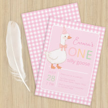 Een Gekke Goose Girl Eerste Verjaardag Party Pet R