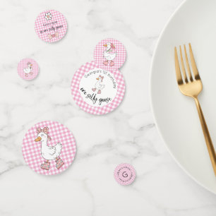 Een Gekke Goose Pink verjaardag Confetti