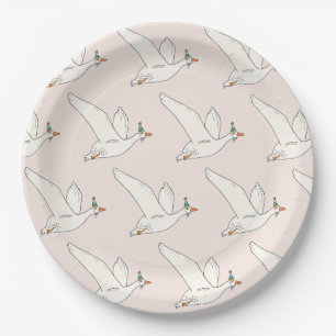 Een Gekke Goose Pink verjaardagsfeestje Papieren Bordje