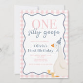 Een Gekke Goose roze Kaart (Voorkant)