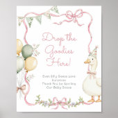 Een Gekke Goose Roze Meisje Verjaardagscadeaus Poster (Voorkant)