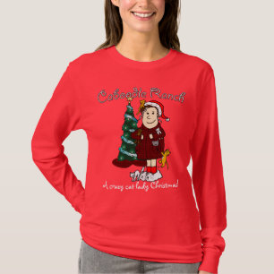 'Een gekke kat kerst' T-shirt