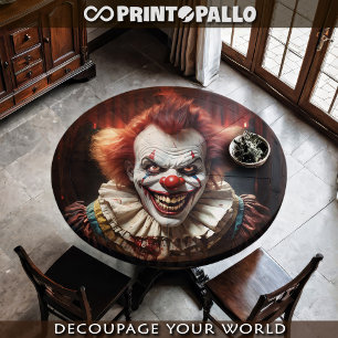 Een gekke moordenaar clown jaagt je neer! tissuepapier