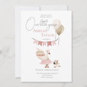 Een Gekke Verjaardag Gans Waterverf Kaart (Voorkant)