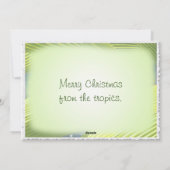 Een gekko hagedis' tropische Kerstmis Feestdagenkaart (Achterkant)
