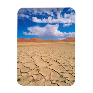Een gekraakte woestijnvlakte magneet