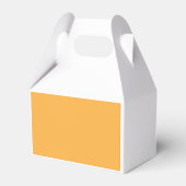 Een gele achtergrond met een bedankdoosjes (Voorkant Zijde)