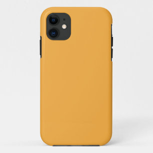 Een gele achtergrond met een zwarte rand iPhone 11 hoesje