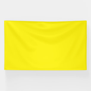 Een gele achtergrond met een zwarte rand spandoek