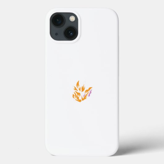 Een gele bloem met bladeren op een witte achtergro Case-Mate iPhone case (Achterkant)