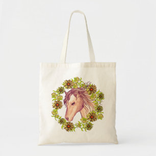 Een Gele Daisy Horse Tote Bag