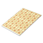 Een gele en witte achtergrond met een ingewikkelde notitieblok (Schuin)