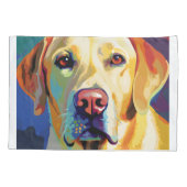 Een gele Labrador Retriever Kussensloop (Achterkant)