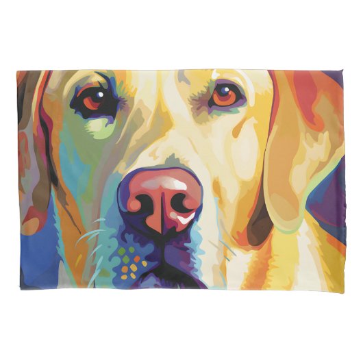 Een gele Labrador Retriever Kussensloop (Voorkant)