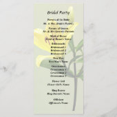 Eén gele Lily Programma (Achterkant)