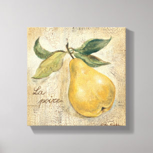 Een gele pier canvas afdruk
