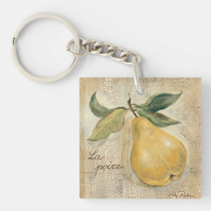 Een gele pier sleutelhanger