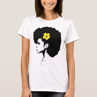 Een gele ventilator t-shirt