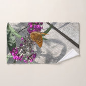 Een gele vlinder bad handdoek (Handdoek)