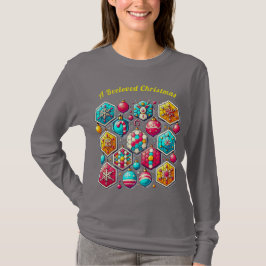 Een geliefde Kerst - Feestelijke Honingraat Shirt