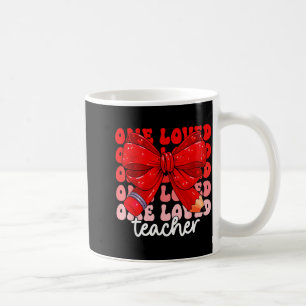 Eén geliefde leraar hart schattig Valentijn meisje Koffiemok